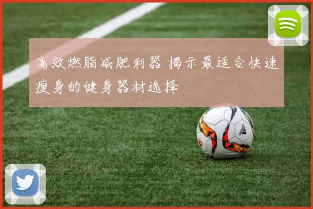 高效燃脂减肥利器 揭示最适合快速瘦身的健身器材选择